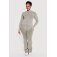 thumbnail image 2 of Women's Plus Size Acid Wash Zip Front Track Jacket, 2 of 4
