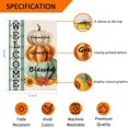 thumbnail image 6 of Thanksgiving Pumpkin Garden Flag, Welcome Fall Garden Flags 12x18 Double Sided for Outside, Small Yard Burlap Flag Vertical Rustic Porch Lawn Mini Decorations Outdoor, 6 of 6