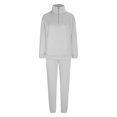 thumbnail image 5 of qolati Women's 2 Piece Lounge Sets Long Sleeve Quarter Zip Sweatshirts and Baggy Joggers Tracksuit Matching Set, 5 of 8