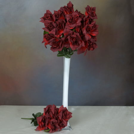 Efavormart 168 Open Velvet Roses for DIY Wedding Bouquets Centerpieces Arrangements Party Home Decorations Wholesale - 16 Colors