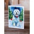 thumbnail image 2 of Old English Sheepdog Christmas Greeting Cards Pack of 8 7 in x 5 in, 2 of 3