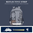 thumbnail image 5 of FORMRS Unisex School Backpack 17" Student Travel Bag with Laptop Compartment, Gray Cute Chubby Cat, 5 of 7
