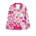 thumbnail image 5 of Tbopshirt Pajamas for Women,Pajamas Women's Valentine's Day Pajama Gift Set Hearts Print Long Sleeve Sleepwear Loungewear Pjs Lounge Set Nightwear,Womens Pajama Sets, 5 of 5