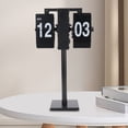 thumbnail image 1 of 12hours Flip Desk Shelf Clock,Auto Flip Desk Table Clock Auto Flip Clock Retro Flip Down Clock for Living Room Bedroom Study Outdoor, 1 of 7