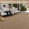 thumbnail image 6 of SIXHOME Outdoor Rugs 9'x12' Patio Rug Modern Indoor Outdoor Rugs Polypropylene Washable Non Shedding, Easy Clean, Waterproof, Durable Outdoor Carpet for Porch Balcony Deck Neutral Brown, 6 of 8