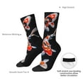 thumbnail image 4 of Logiee Tricolor Koi Fish Trio Print Adult Socks for Men & Women,Calf Socks, Ankle Socks,Boots Socks,Breathable Casual Sock,Unisex Crew Socks, 4 of 6
