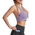 thumbnail image 2 of Otvok Fashionable Bras Womens Solid Color Sports Yoga Vest with Chest Cushion, 2 of 5