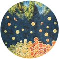 thumbnail image 2 of Unique Loom Outdoor Coastal Collection Area Rug - Citrus (12'  Round Multi/Blue), 2 of 8
