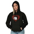 thumbnail image 3 of Betty Boop Heart Wink Blowing Kisses Hoodie Sweatshirt Women Brisco Brands S, 3 of 6