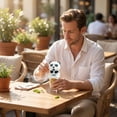 thumbnail image 7 of Cooling Clip-On Mini Fan for Cup & Bowl, Portable Plastic Clip On Beverage Cooling Fan, USB Rechargeable Cute Elephant Red Panda Desktop Chiller Fan (Monkey), 7 of 7