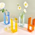thumbnail image 2 of Nordic Style Bright Color Flower Vases Translucent Acrylic Vase Floral Container Vase Flower Decoration Home Birthday Gift, 2 of 4