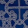 thumbnail image 3 of Knotty Regal Style All Season 3" Rod Pocket Valance 50" x 17" Blue by RLF Home, 3 of 3