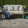 thumbnail image 4 of Nourison Garden Oasis Indoor/Outdoor Mocha 3' x 5' Area Rug (3x5), 4 of 9