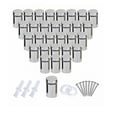 thumbnail image 1 of 30 Pcs De Chapetones De 16 X 25 Mm Para Montaje De Herrajes plata, 1 of 3