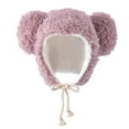 thumbnail image 6 of Herrnalise Women Cute Cartoon Thick Hat Protectors Warm Plush Hat Bandage Cap, 6 of 7