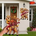 thumbnail image 7 of Charming Reindeer Christmas Decoration 13.8" X 10" Art Deer Figurine With Red Scarf | Festive Holiday Ornament For Xmas Tree Home & Giving, 7 of 7