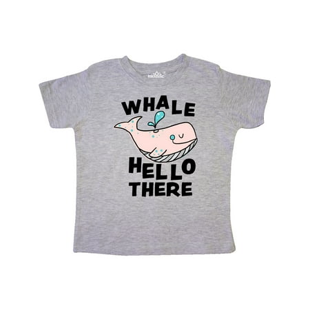 

Inktastic Cute Whale Hello There Gift Toddler Boy or Toddler Girl T-Shirt