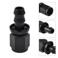 thumbnail image 6 of 6AN AN6 Female To 3/8” straight Push On Barb Hose Adapter Swivel Fitting Black, 6 of 11