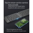 thumbnail image 5 of 2026 New Foldable Bluetooth Keyboard - Portable keyboard, rechargeable full-size ultra-thin design, suitable for smartphones, tablets and laptops running iOS, Android and Windows systems.,black, 5 of 13