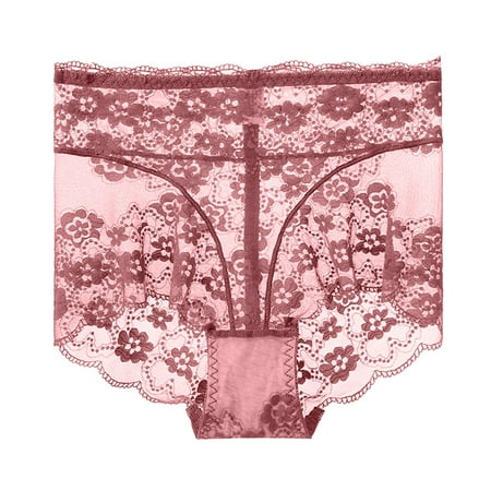 Burgundy Wine Plus Size Underwear for Ladies Lace Thin Seamless High Cut Butt Lifter Triangle Mesh No Underwire Hide Belly Fat Lingeries Underwear Womens 2025 Clothing XL