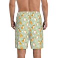 thumbnail image 5 of Salouo Dog And Flower Pattern Men's Sleep Pajama Shorts,Pajama Bottoms Elastic Waistband Sleep Pajama Short PJ Shorts for Men -Large, 5 of 6