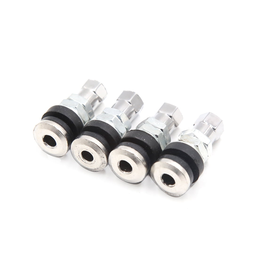 Unique Bargains 4pcs 33mm Length Straight Motorcycle Anti-leakage Tubeless Tire Valve Stem Cap