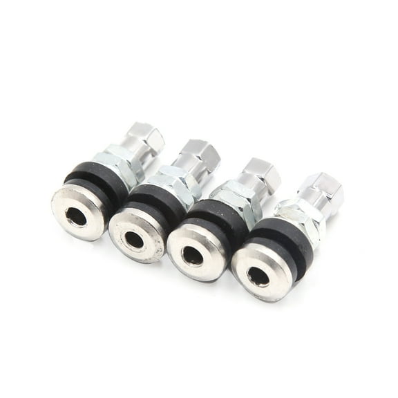 Unique Bargains 4pcs 33mm Length Straight Motorcycle Anti-leakage Tubeless Tire Valve Stem Cap
