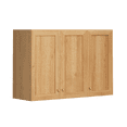thumbnail image 5 of EYYTHUNG Large Wall Cabinets Laundry Room Wall Mounted Medicine Cabinet with 3 Door and Shelves Floating Cupboard Kitchen Organizers Pantry Cabinets, Natural Oak, 5 of 7