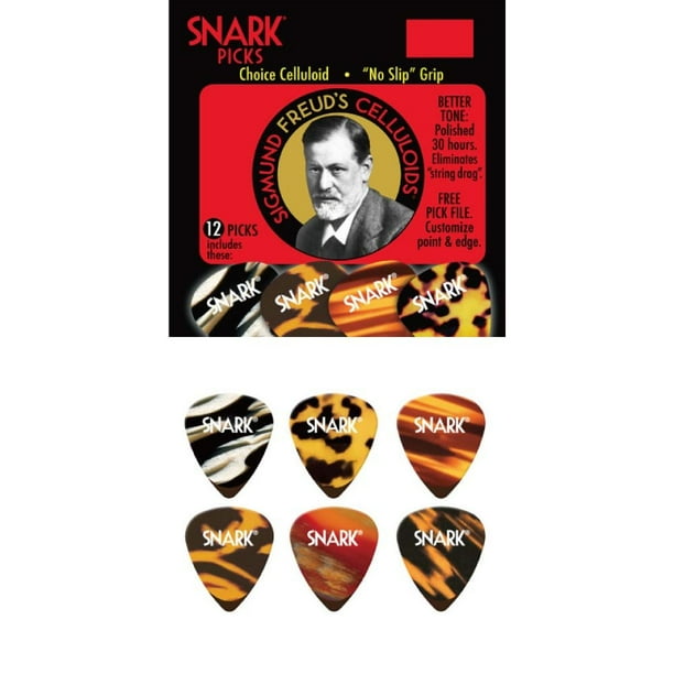 Snark Sigmund Freud Celluloid Guitar Picks 0.70 mm Medium 12