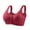 Wine, variant on Bras for Women Front Button Ditsy Floral Lace Wireless Womens Bras Adjustable Wide Strap Maternity Elderly Comfort Nursing Bra