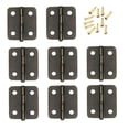 thumbnail image 5 of KAKOWELY 250pcs Professional Closing Spring Hinges Mini Metal Hinge with Screws,0.71"X0.63"X0.16", 5 of 5