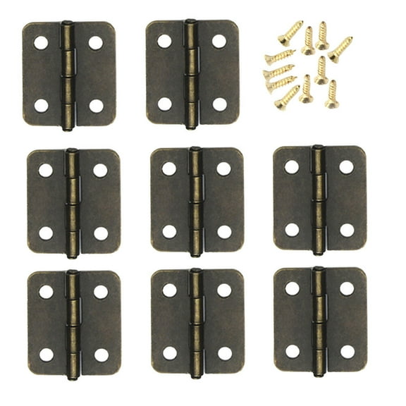 250pcs Jewelry Box Hinges Accessories Practical Metal Spring Hinges with Screws