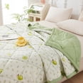 thumbnail image 2 of Ohufall Cooling Comforter Cotton Comforter Summer Bedding Thin Lightweight Washable Quilt Core Soft Breathable For Student Use, 2 of 6