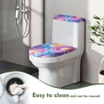 thumbnail image 4 of HELLHERO Tie-dye Toilet Bowl Cover Soft & Machine Washable Toilet Seat Lid Cover Set Stretch Fit 2 Pcs Set, 4 of 4