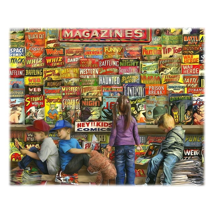 Springbok's 1000 Piece Jigsaw Puzzle Comic Book Heaven Made in USA