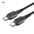 thumbnail image 3 of Inteprter Cable USB tipo C a USB C para S20 Mi 10 60W PD Cable cargador de carga rápida para cable USB -C tipo -C Teléfono y Comunicación negro 1m, 3 of 4
