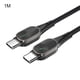 thumbnail image 2 of Bearachild Cable USB tipo C a USB C para S20 Mi 10 60W PD Cable de carga rápida para cable USB -C Type -C Teléfono y Comunicación negro 1m, 2 of 6
