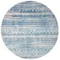 thumbnail image 2 of SAFAVIEH Crystal Rodina Abstract Area Rug, Ivory/Blue, 6'3" x 6'3" Round, 2 of 11