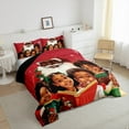 thumbnail image 3 of Manfei Santa Claus 3pcs King Size Comforter Sets,Festival Xmas Bedding Comforter Set,Christmas Gifts Super Cozy Bedding Set,Ultra Soft Kawaii Home Decor,Reversible, 3 of 8