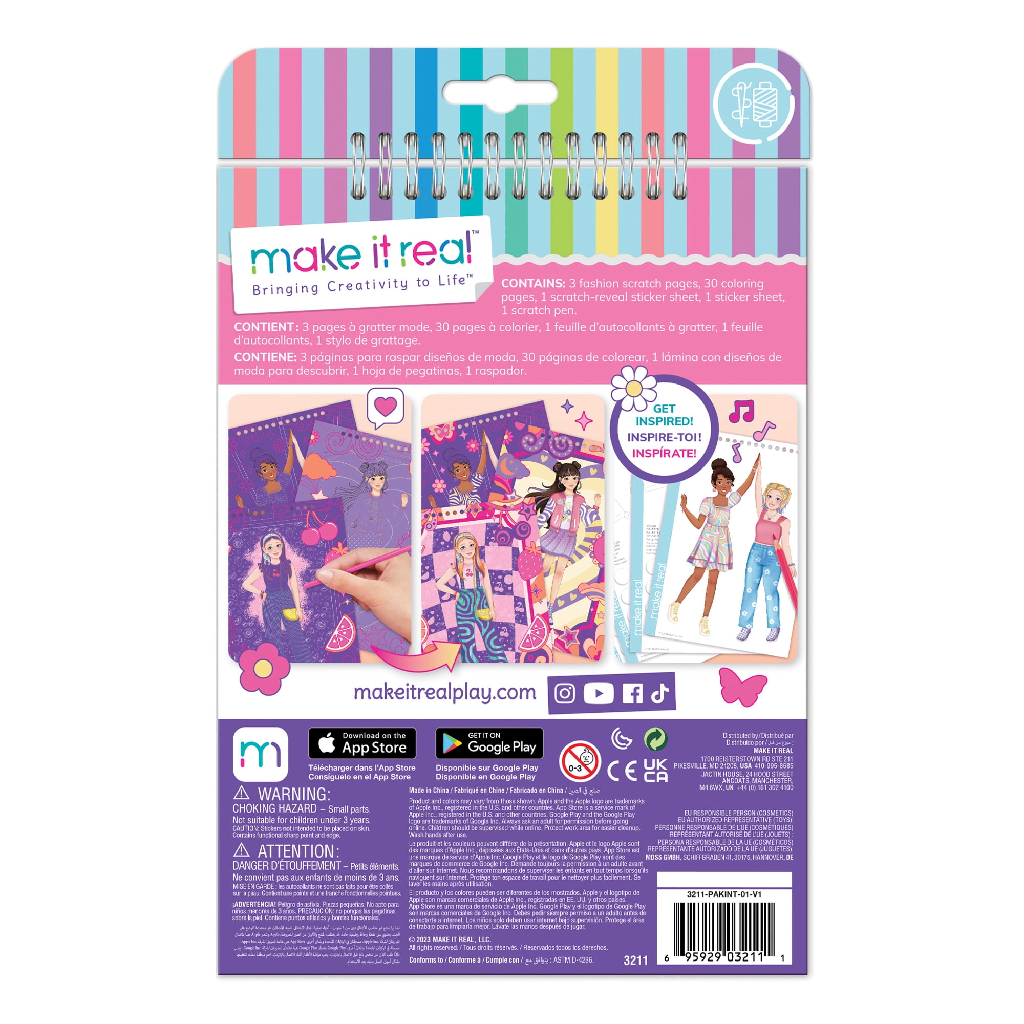 Make It Real: Fashion Design Scratch Art