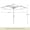 Champagne, variant on Bistro 7.5-ft Hexagon Market Umbrella - Coffee - Polyester Canopy