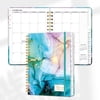 Lonely Oak Academic Planner 2026-2027, 12 Month Weekly Agenda July 2026-June 2027 with Tabs 8.5" x 6.18" (Cyan Marble)
