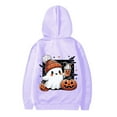 thumbnail image 5 of Tiijoy Big Girls Halloween Hoodie Cartoon Ghost Hooded Sweatshirt, Sizes 11-12, 5 of 5