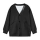 thumbnail image 4 of Blusas y camisas de manga larga con cuello en V para hombre, casuales, de color liso, con bolsillos y botones, blusas de manga larga con cuello en V, blusa para hombre, 4 of 4