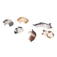 thumbnail image 1 of Mini Cat Statues, Detailed Texture 6Pcs Sleeping Style Mini Cat Figures Super Cute  For Car ANGGREK Miniature Cats, 1 of 8
