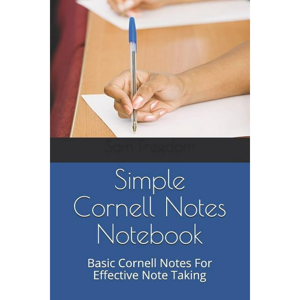 Simple Cornell Notes Notebook Basic Cornell Notes for Effective Note