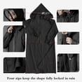 thumbnail image 4 of Poncho De Equitación Eva Impermeable De Cuerpo Completo Senderismo Insípido Y Mochila Larga Para Adultos Chubasquero Multifuncional Suave Con Capucha Para Días De Lluvia Al Aire Libre Serendint HA017044-00, 4 of 6