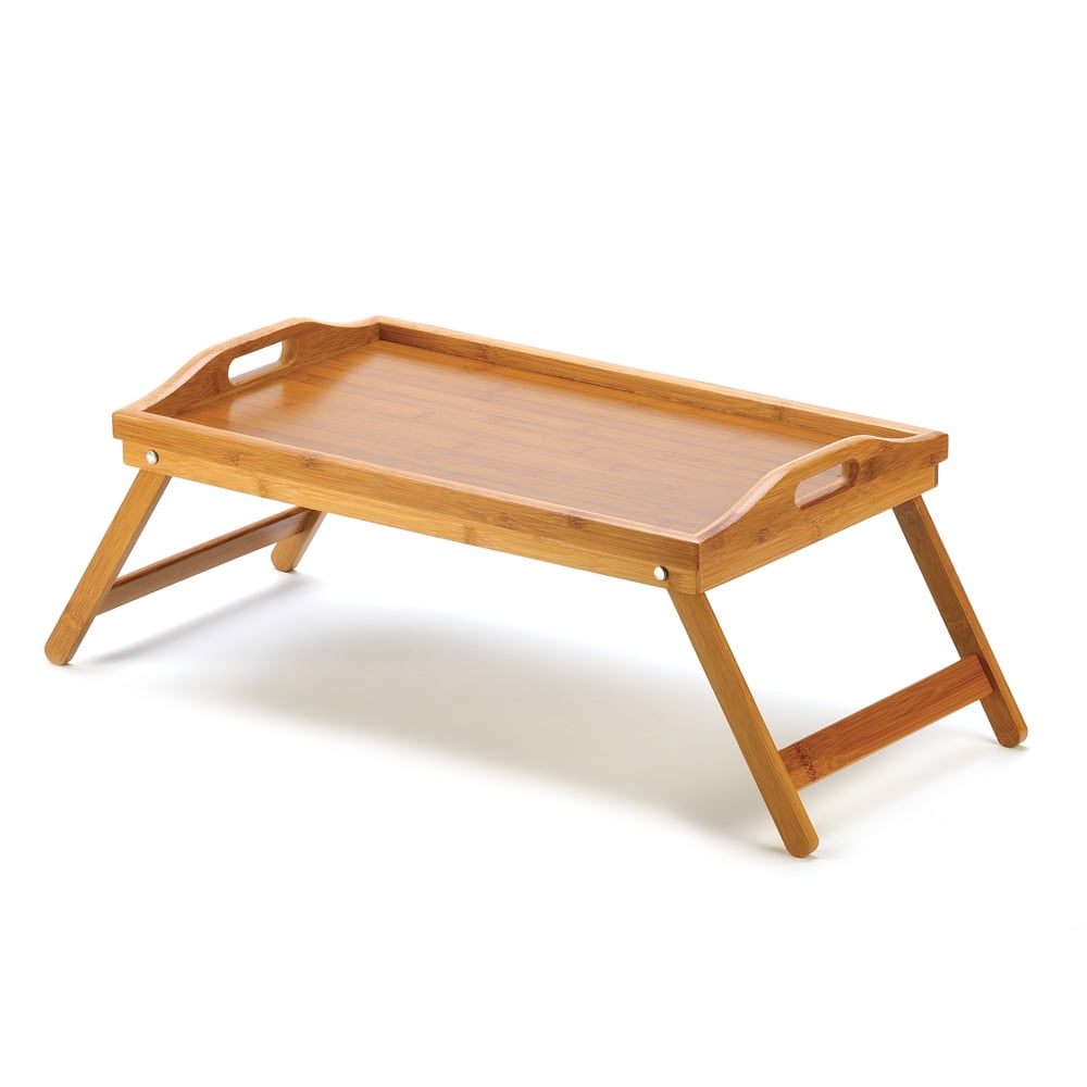 Tray For Eating In Bed, Serving Tray With Legs And Handles, Made Of
