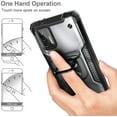 thumbnail image 6 of Nagebee Case for Motorola Moto G Stylus 2021 with Tempered Glass Screen Protector (Full Coverage), Full-Body Protective [Military-Grade] Magnetic Car Mount Ring Holder, Heavy-Duty Durable Case (Black), 6 of 7