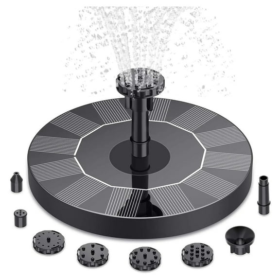 Solar Fountain Pump, Solar Bird Bath Fountain, Water Pump Floating Fountains Suitable for Ponds